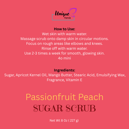 Passionfruit Peach Sugar Scrub